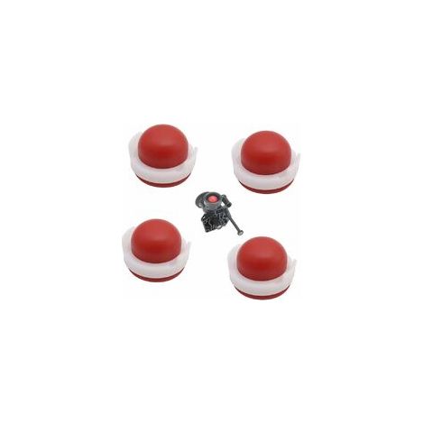 4 Pièces Pompe d'Amorçage en Silicone pour Carburateur Adapté aux Briggs & Stratton 694394 494408 pour Tondeuse à Gazon (1/5)