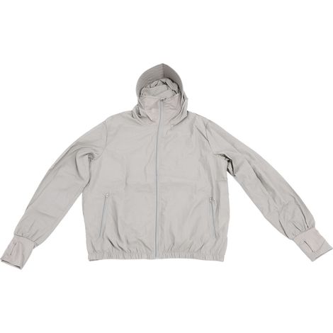 Veste ventilée 12 V avec protection solaire, 3 vitesses, anti-UV, vêtements climatisés pour travaux extérieurs, prise CC, gris, taille XL (1/5)