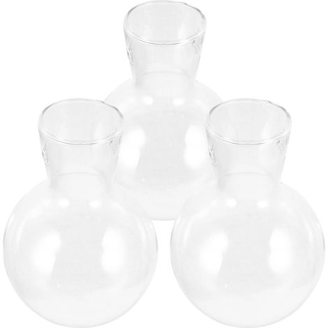 3 pots suspendus en verre borosilicate pour plantes hydroponiques (1/5)