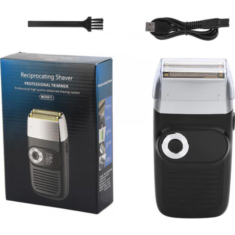 Rasoir en aluminium, rasoir à moustache pour tondeuse à barbe électrique à tête chauve pour homme avec écran LCD (rechargeable) (1/5)