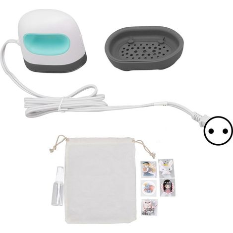 Mini pressa a caldo portatile ferro transfer per T-shirt, scarpe, cappelli HTV vinile verde 220V prese (1/5)