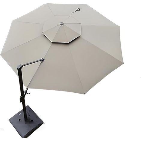 3,5 Meter großer Ampelschirm, 8 Streben, rundes, wasserdichtes Dach, Ersatzschirm aus wasserdichtem Polyester. (1/5)