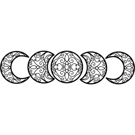 Décoration Murale Bois 5 Formes Lunaires Naturelles Design Moderne pour Maison (1/5)