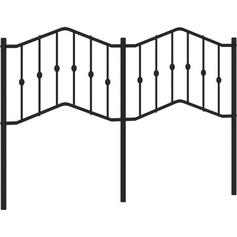 Tête de lit,Panneau décoratif métal noir 140 cm CFW1365585 (1/5)