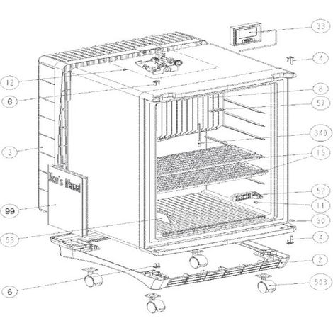 CLAYETTE HABILLAGE BLEU CLAIR POUR REFRIGERATEUR DOMETIC - 207542001