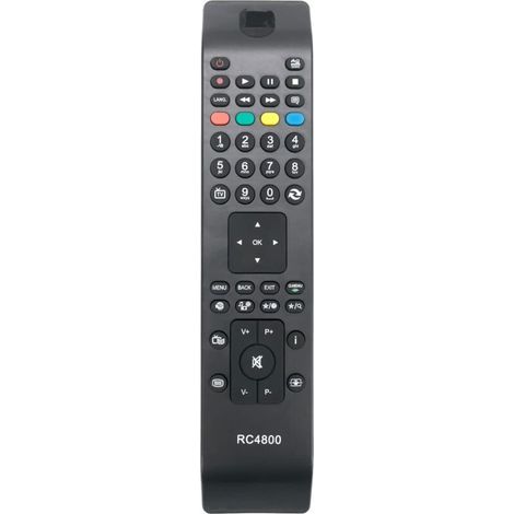 RC4800 Replacement Remote Control for Finlux Bush JVC TV 30076972 ODL32550-B OLE24350-W ODL32650F-TIB OLE32350-W ODL40555-B-SAT ODL40650F-TB LT-32C345A LT-32C346A 32FLY189S (1/4)