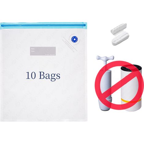 Bolsas de filamento para aspiradora, protección eficaz contra la humedad, compatibilidad versátil, 10 bolsas, sin enchufe. (1/2)