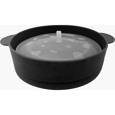 Bol à popcorn pliable silicone micro-ondes noir 5 cm (1/4)
