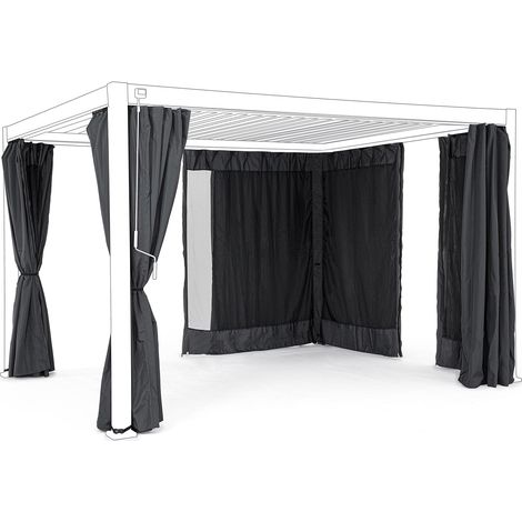 Set zanzariere per pergola Bizzotto Ocean 3 x 4 bianco (1/4)