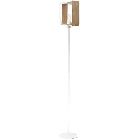 Lampada da terra moderna in legno e metallo E27 160 cm (1/5)