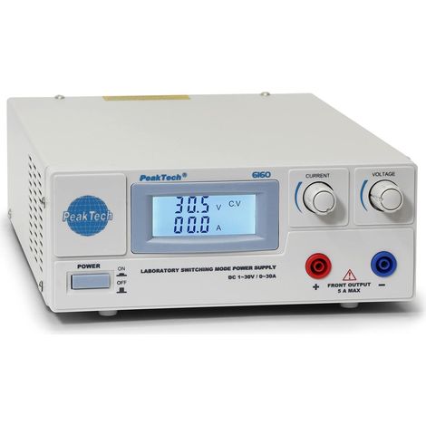 Peak tech Alimentatore da laboratorio 0 30 V/0 30 A DC, 1 pezzo,, P 6160 (1/4)