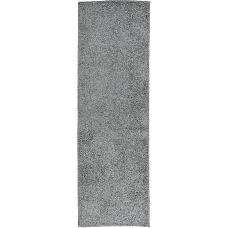 Tapis shaggy PAMPLONA poils longs moderne vert 80x250 cm (1/5)