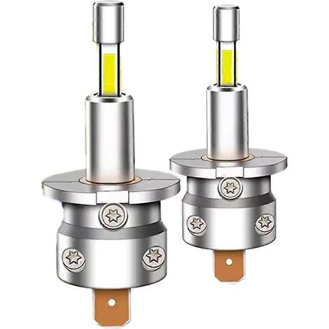 Lot de 2 ampoules LED H3 Mini 360° 100 W pour phares de voiture, feux de brouillard et feux de jour. (1/5)