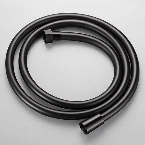 Black PVC Flexible Shower Hose 2m for Bathroom Hand Pump (1/4)