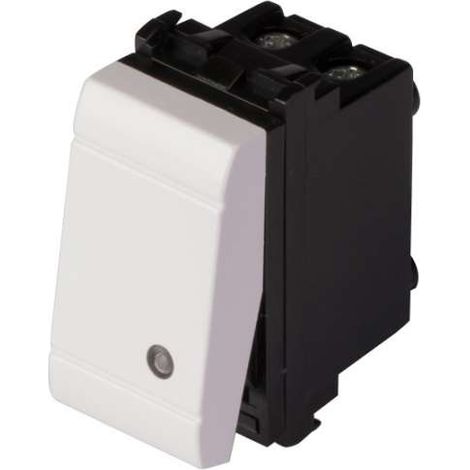 Frutto pulsante unipolare 16A-250V Evolution Bianco