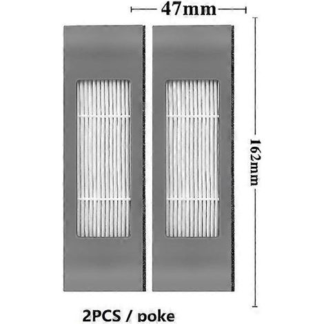 Sac à poussière avec brosse et filtre pour aspirateur Ecovacs Deebot T9 AIVI T9 AIVI+ - 1 paire / Filtres Hypa