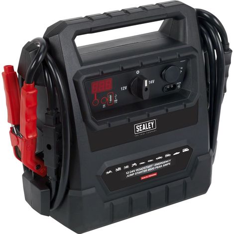 Sealey 12/24V RoadStart® Emergency Jump Starter 4600 Peak Amps PBI4424GS