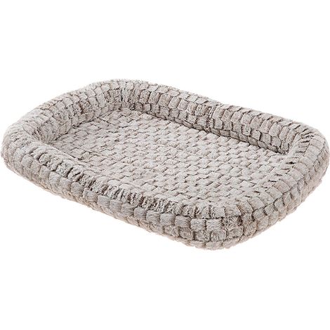 Ferplast TENDER Cuscino per cani e gatti in morbida pelliccia ecologica. Varie misure.. Variante 75 - Misure: 76 x 50 x h 5 cm - Grigio