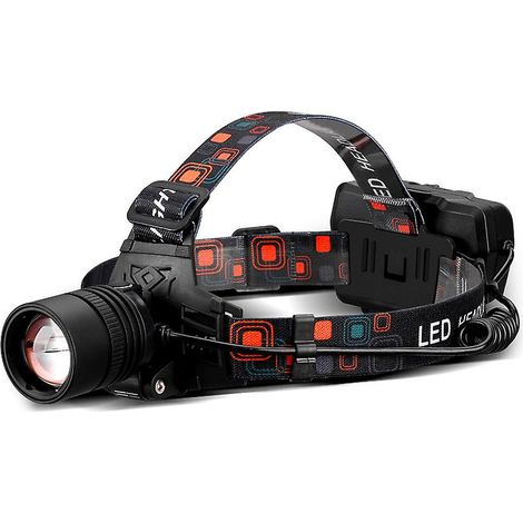 Red Headlamp, 1000 Lumens Rechargeable Headlamp with Zoomable Red Light Headlamp (Red Light) (1/5)