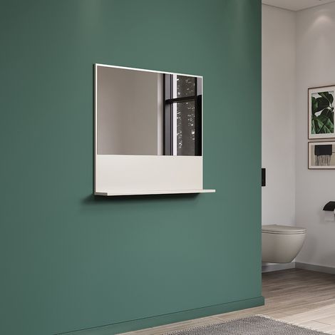 Miroir de salle de bain coloris cachemire Paolo (1/5)