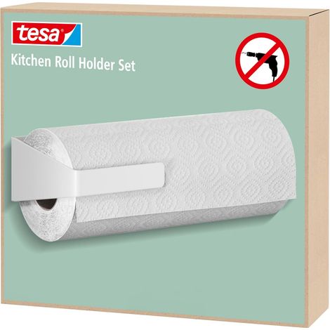 Tesa Küchenrollenhalter SET portarrollos blanco adhesivo