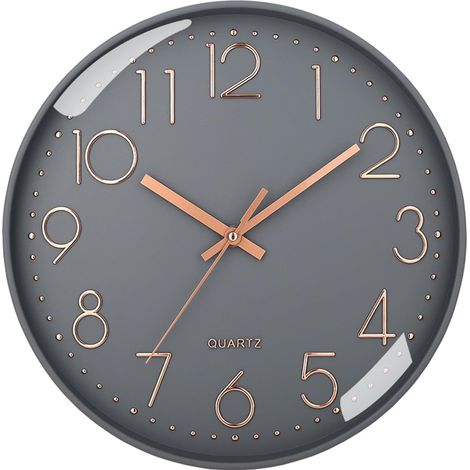 Horloge Murale Silencieuse Sans Tic-tac Horloges Murales Modernes à Piles pour Salon Cuisine Bureau Décoration 20,3 cm (1/5)