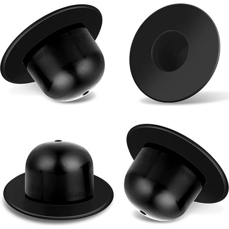 (Noir) 4 bouchons courts pour piscine, accessoires pour piscines hors sol, bouchons de rechange pour piscines hors sol, adaptés aux piscines hors sol (1/5)