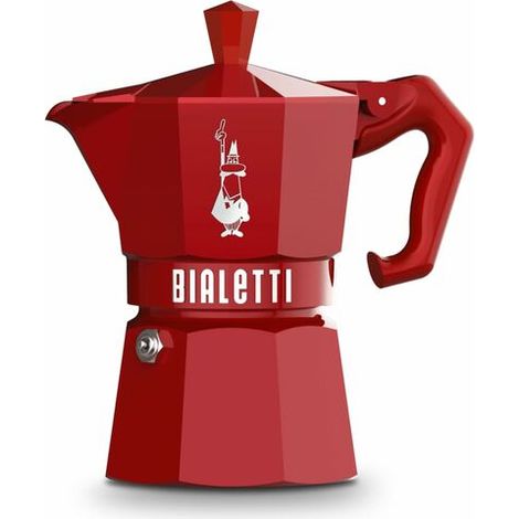 Bialetti Moka Exclusive Kaffeekanne rot 3 Tassen