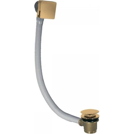 Bonde de vidage carrée clic-clac avec système de remplissage Or Mat 24K - TRES 03453440OM (1/2)