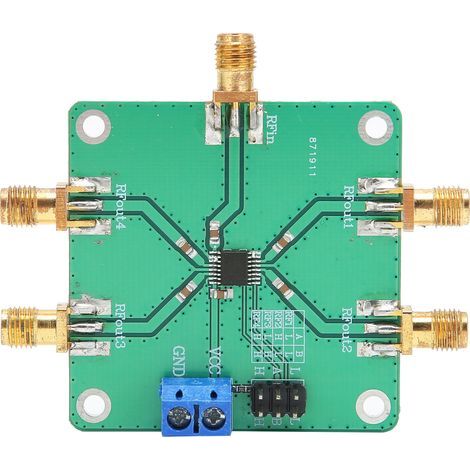 Module de commutation unipolaire à 4 positions pour alimentations électriques industrielles RF 5 V CC 10-3500 MHz (1/5)