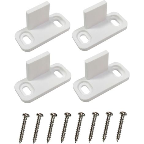 Guide de sol pour porte de grange coulissante blanc (1/5)