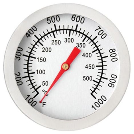 Thermomètre pour Barbecue, Thermomètre de Four en Acier Inoxydable Max 500°C/1000°F Affichage analogique Thermomètre pour Four, Four à Pizza, Four à Bois (1/5)