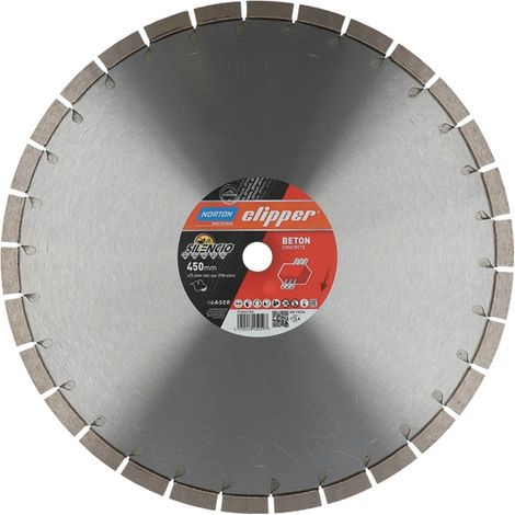 NORTON CLIPPER Diamanttrennscheibe Extreme Silencio Ø 450 mmfür Fugenschneider 2700 min-¹ Segmenthöhe 15 mm (1/2)
