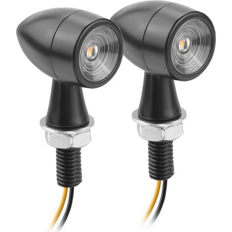 Intermitente LED miniatura de 8 mm para motocicleta, 12 V, compatible con Kawasaki, Suzuki y Yamaha. (1/5)