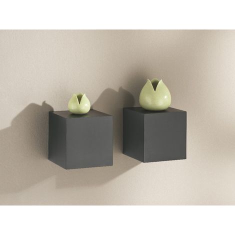 Dolle Wandregal Dado, Schwarz, 150 x 150 x 150 mm Holzmöbel