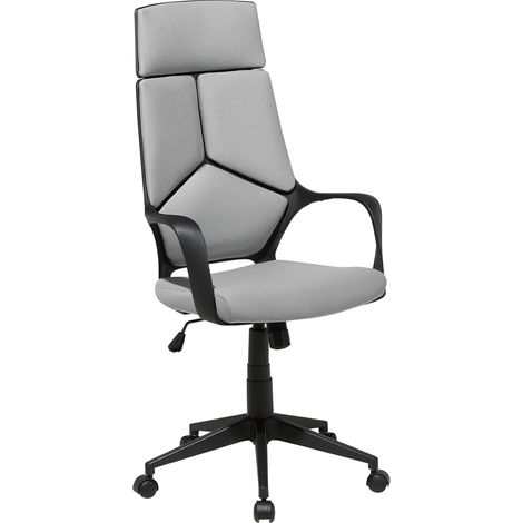 Silla de oficina de tela giratoria con altura ajustable reclinable espuma moldeada por inyección gris Delight (1/5)