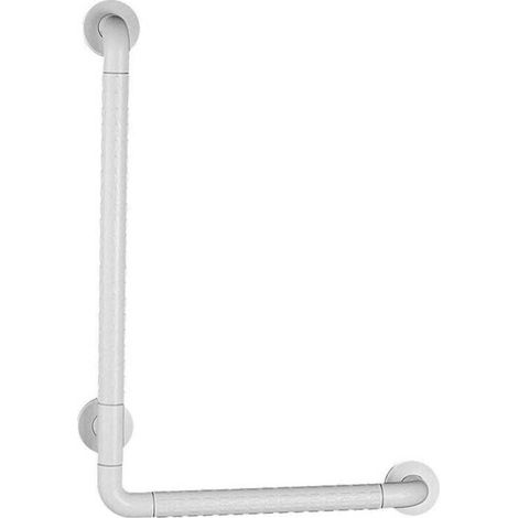 Accoudoirs en Forme de L Pour la Salle de Bain, Barres de Support Pour Balance de Douche Pour la Salle de Bain, Rails en Acier Inoxydable Pour les Personnes Âgées Sans Barrière de Sécurité-40 x60Cm