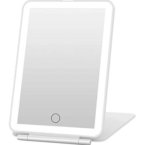 Miroir de courtoisie avec LED et tactile, éclairage 3 couleurs, blanc (1/5)