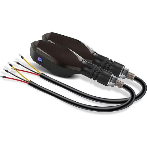 Clignotants de rechange avec projecteurs, 1 paire, 27 modes d'éclairage, LED multicolores pour moto et véhicule adaptables (1/5)
