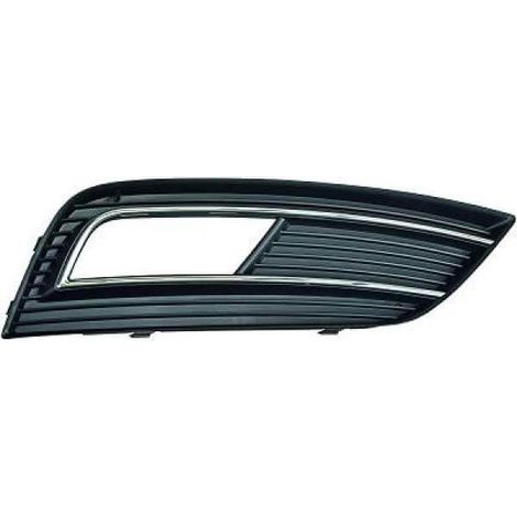Grille de pare-choc avant droite noire et chromée Audi A4 4 B8 phase 2 2011-2015