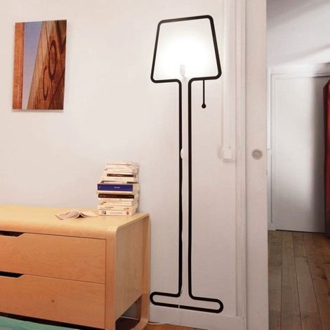 Lampe - Tall fil blanc - Blanc - Fixation murale - Fabrication française