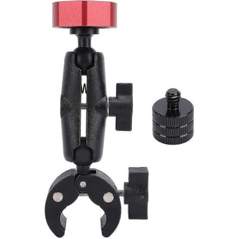 Support d'échelle pour camping-car, mini support de fixation multifonction réglable en ABS et alliage d'aluminium pour poteau, remorque, yacht, rouge intelligent (1/5)
