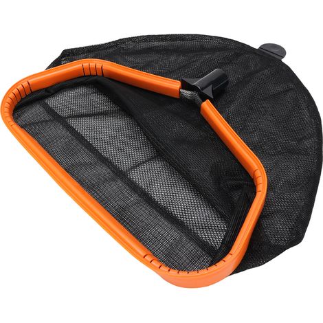 Filet d'écumage de piscine, râteau à feuilles, outil de nettoyage avec sac à mailles fines, cadre en aluminium, ramassage rapide des débris.