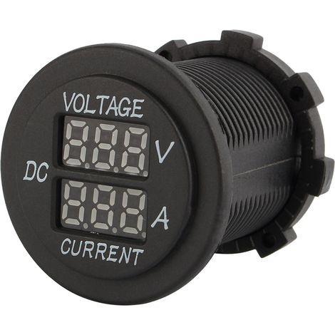Voltmètre, ampèremètre et indicateur de tension numériques à double LED 12-24 V CC pour voitures et motos (1/5)