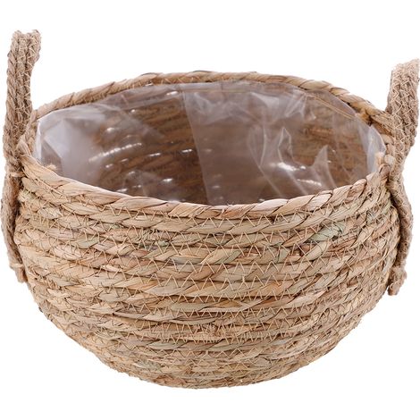 Panier de Stockage Écologique - ManoSeaweed - Modèle Naturel - Corbeille Fibre Naturelle (1/5)