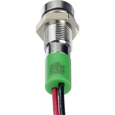 APEM Q6F3CXXG24E LED-Signalleuchte Grün  Flush      45 mcd