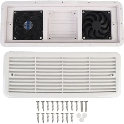 Sistema di ventilazione a doppia ventola di raffreddamento per camper, barche, camper e yacht.