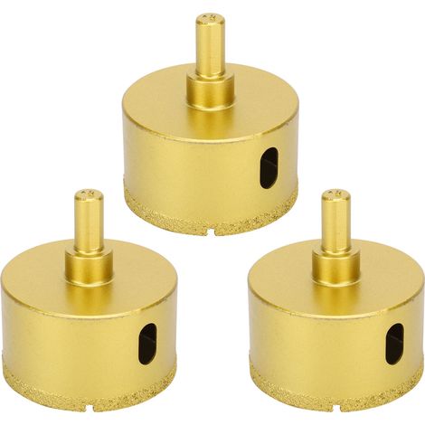 3 Pièces Foret Diamant 60mm pour Granit, Céramique, Béton, Marbre - Outil de Perçage Professionnel (1/5)