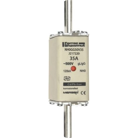 Mersen NH-Sicherungseinsatz SF Gr.0 gG 35A/500V KM NH0GG50V35