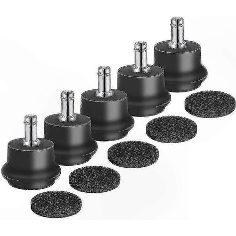 Pièces de rechange pour chaises et tabourets de bureau, un ensemble de 5 roulettes fixes non pivotantes. (1/5)